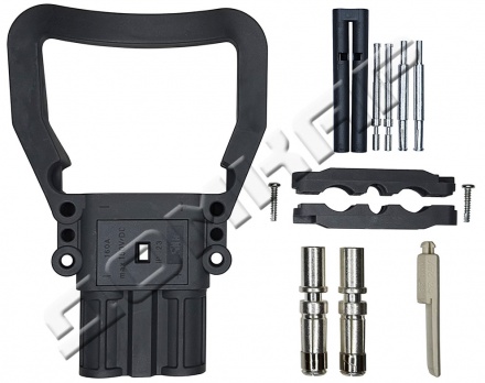 Штепсельный разъем REMA DIN 160А розетка с ручкой Rema 95011-01 с вспомогательными контактами (сечение кабеля 35 мм)