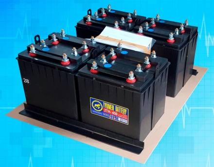 Секция аккумуляторов 2ТН-550 исполнение 2 залитых электролитом