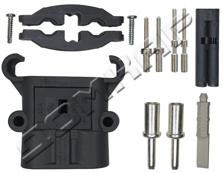 Штепсельный разъем REMA DIN 80 A Rema 95209-00 вилка со вспомогательными контактами (сечение кабеля 16 мм)