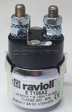 Контактор Ravioli T106 (24v 80A)
